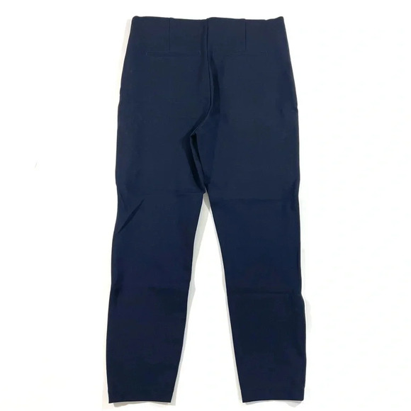 Spanx Perfect Pants Ankle Piped Skinny Ponte Knit Navy Blue - Picture 4 of 11